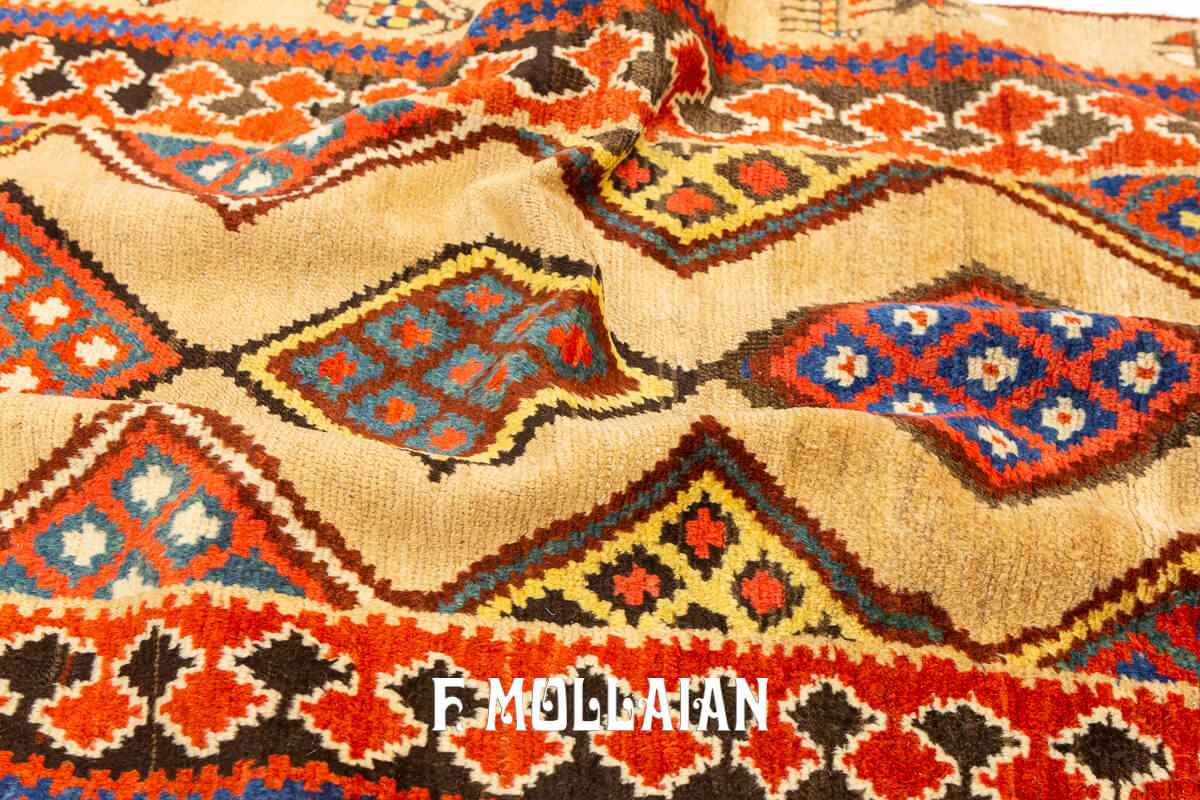 Bakshaish Rug Camel Hair Color Runner n°:682080